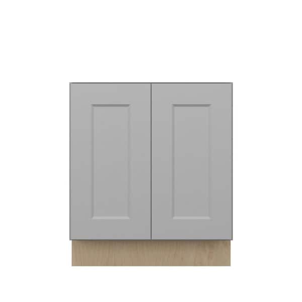 Unbranded Cumberland Recessed 24 in. W x 34.5 in. H x 24 in. D in Painted Stratus Plywood Assembled Full Height Door Base Cabinet