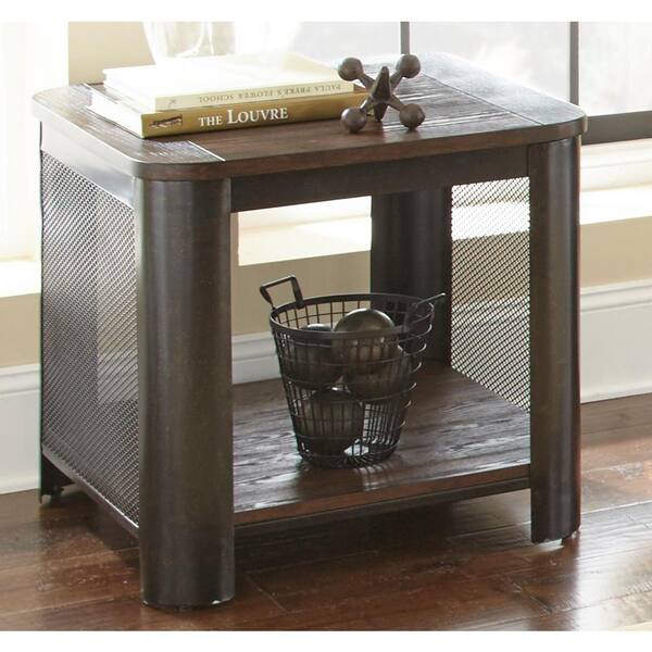 Barrow Brown End Table BW200E The Home Depot