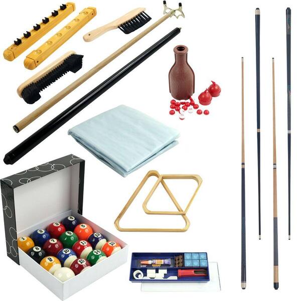 Trademark Games 32-Piece Billiards Accessories Kit for Pool Table