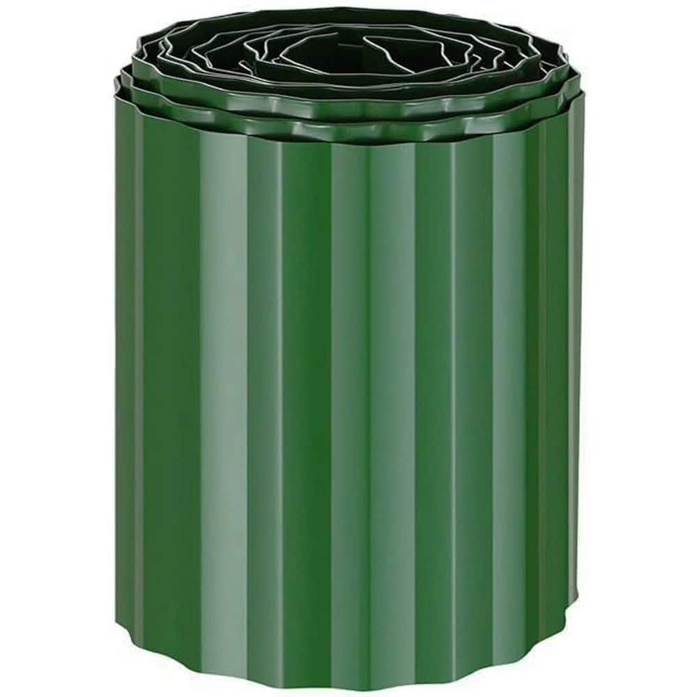 20 ft. x 6 in. Durable Corrugated Metal Garden Edging Green Landscape Border for Lawn and Flower Bed Fence price history on PriceWatchPro