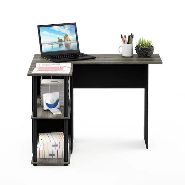 Fortson 95.2 L Shaped Desk with Shelves, Reversible Corner Computer Desk or 2 Person Long Table 17 Stories Color (Top): Oak