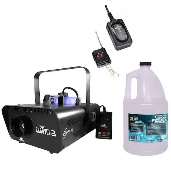 Hurricane H1301 Fog Machine Plus FC-W Wireless Remote Plus FJU Fog