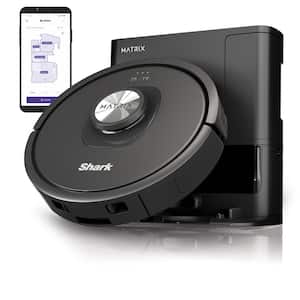 Matrix Self Emptying 13.39 in. Robotic Vacuum with Smart Navigation Self-Cleaning Brushroll in Black