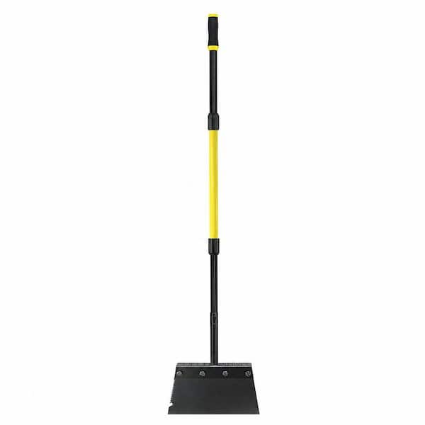 Plastic Handle 60 in. TPR Handle Flat Shovel with High Carbon Steel Blade for Ice Scraping, Lawn Edging, Weeding