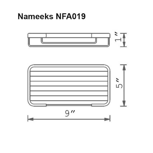 Nameeks NFA033 By Nameek's General Hotel Matte Black Corner Shower