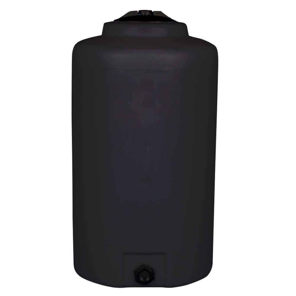 Norwesco 165 Gal. Vertical Water Tank in Black 43864 - The Home