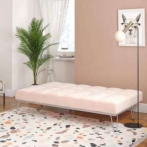 Elle Pink Convertible Sofa Bed Futon