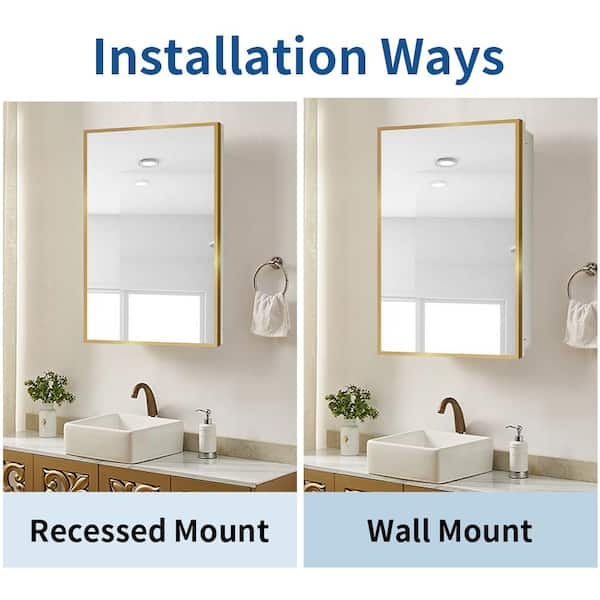 Cesicia 16 in. W x 28 in. H Rectangular Surface or Recessed