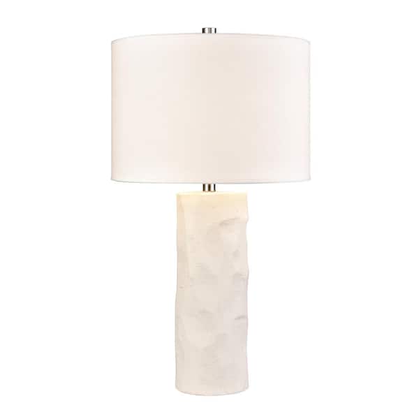 Titan Lighting Rutherford College 29 in. Plaster White Table Lamp