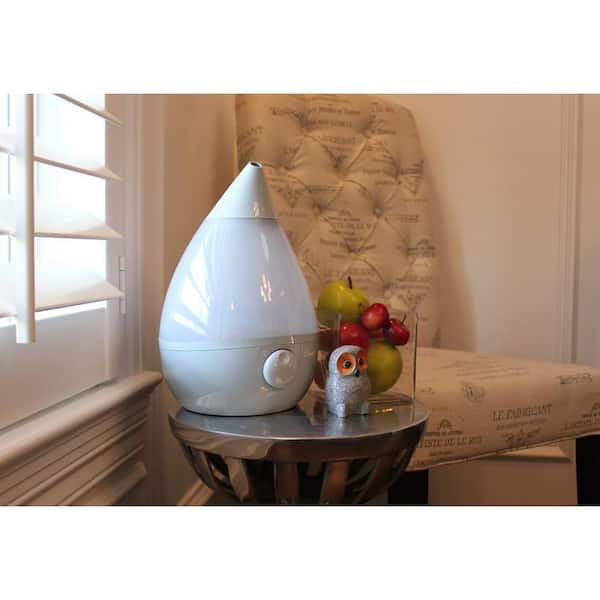 Crane 1 Gal. Top Fill Drop Cool Mist Humidifier with Sound Machine for  Medium to Large Rooms up to 500 sq. ft. - Clear/White EE-5306CW - The Home  Depot