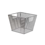 8.6 in. H x 10.47 in. W Silver Steel 1-Drawer Close Mesh Wire Basket
