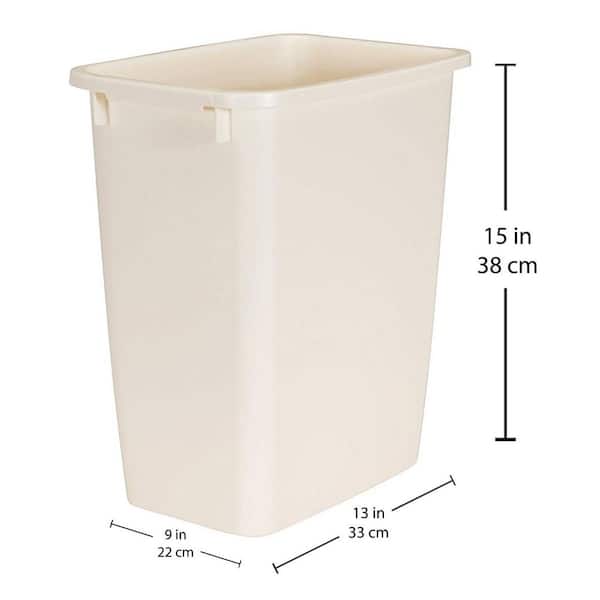 Rubbermaid 21 Qt. White Wastebasket with Lid - Bliffert Lumber and Hardware