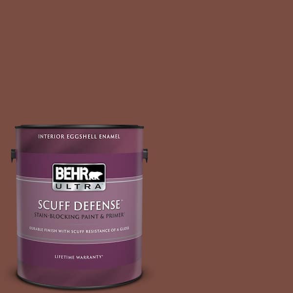 BEHR ULTRA 1 gal. #200F-7 Wine Barrel Extra Durable Eggshell Enamel Interior Paint & Primer