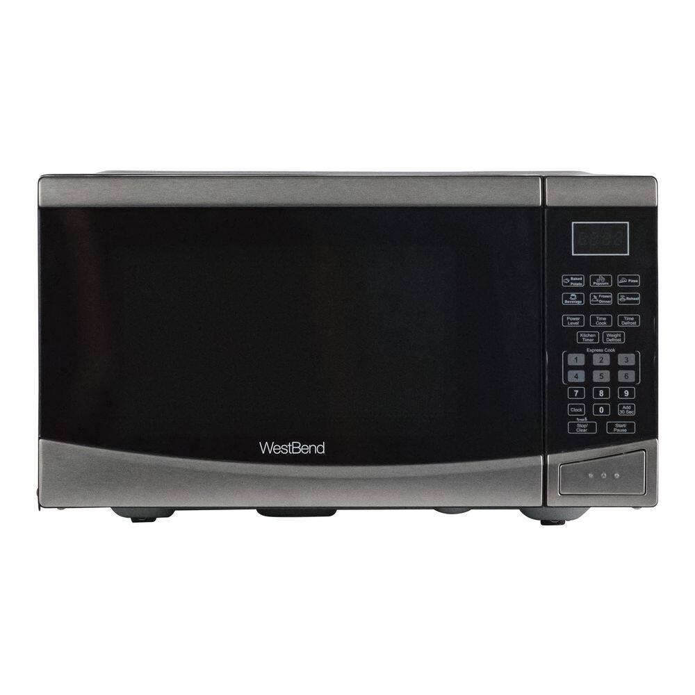 West Bend 19 in. Width 0.9 cu.ft. Stainless Steel 900Watt Countertop Microwave WBMW92S The