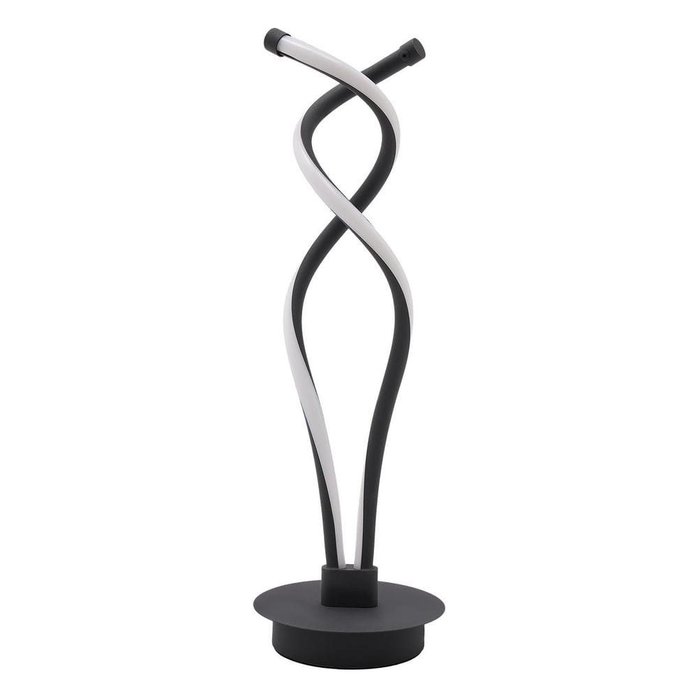 19.2 in. Black Modern Spiral Integrated LED Task & Reading Table Lamp for Living Room Bedroom with Acrylic Shade price history on PriceWatchPro