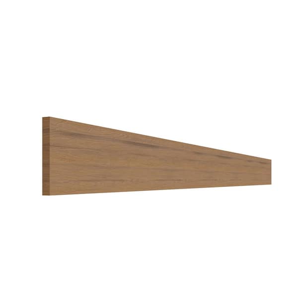 Miami Teak Matte 6 in. W x 0.625 in. D x 42 in. H Flat Panel Stock Assembled Base Kitchen Cabinet Outdoor Filler Strip