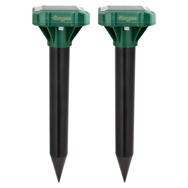 Sunnydaze Solar Sonic Mole Repellent Spikes (2-Pack)