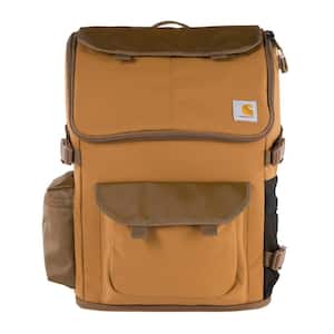 22.05 in. 25L Nylon Workday Backpack Brown OS