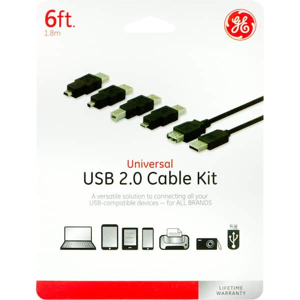 6ft (1.8m) USB 2.0 USB-C to USB-A Cable M/M - Black, USB-C Adapter Cables, USB-C Cables, Adapters, and Hubs
