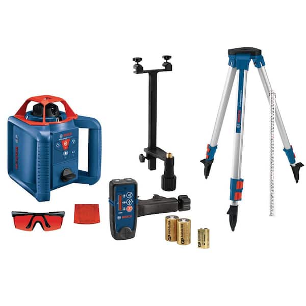 Bosch 800 ft. Rotary Laser Level Complete Kit Self Leveling with Hard Carrying Case