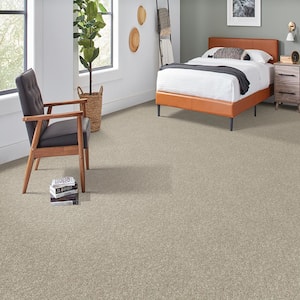 Denfort - Dockside-Beige 70 oz. Triexta PET Texture Installed Carpet