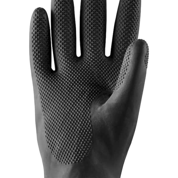 HDX Black 20 mil S/M Reusable Neoprene Long Cuff Gloves 24110-014