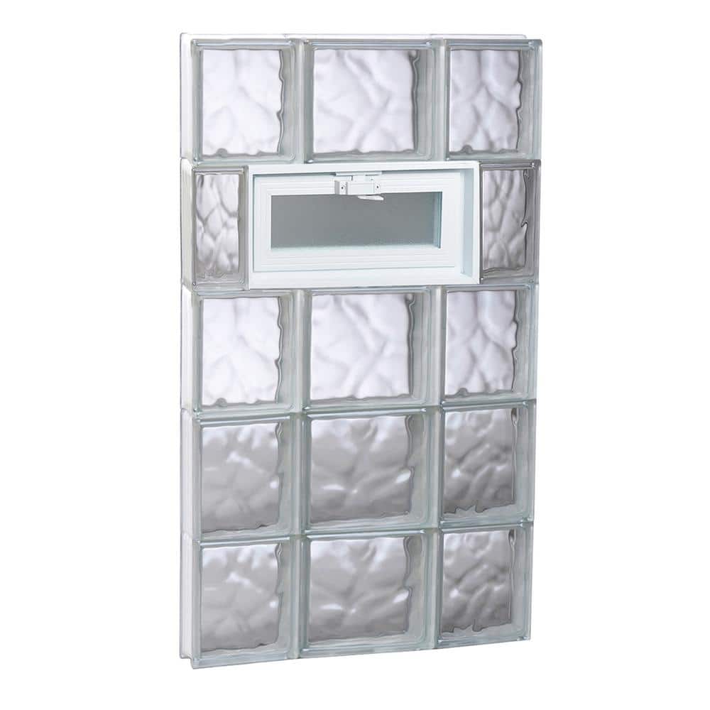 19.25 in. x 38.75 in. x 3.125 in. Frameless Wave Pattern Vented Glass Block Window price history on PriceWatchPro