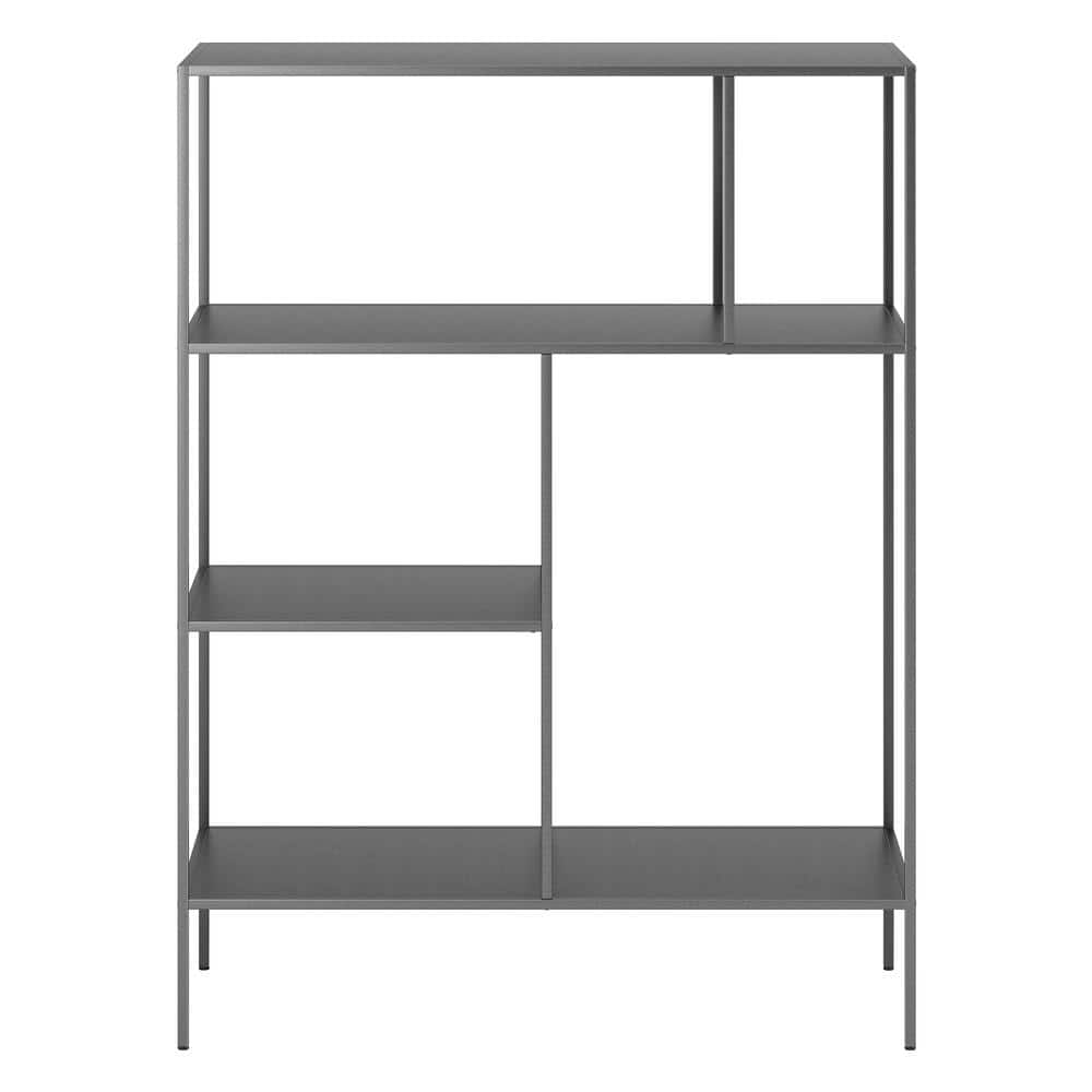 Gunmetal Gray 48" Steel Rectangular Étagère