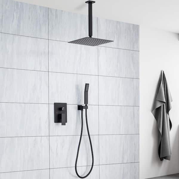 Staykiwi Single Handle 1-Spray Pattern Shower Faucet 2.5 GPM with Pressure Balance Anti Scald in Matte Black