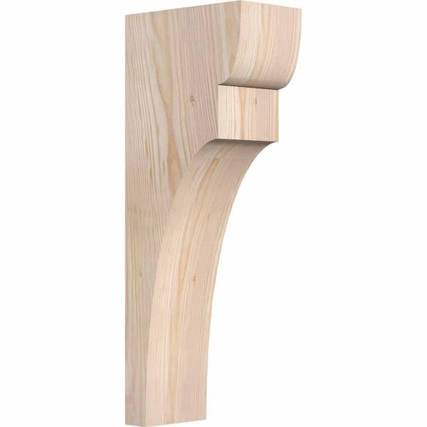 Ekena Millwork 5-1/2 in. x 10 in. x 26 in. Douglas Fir Yorktown Smooth Corbel