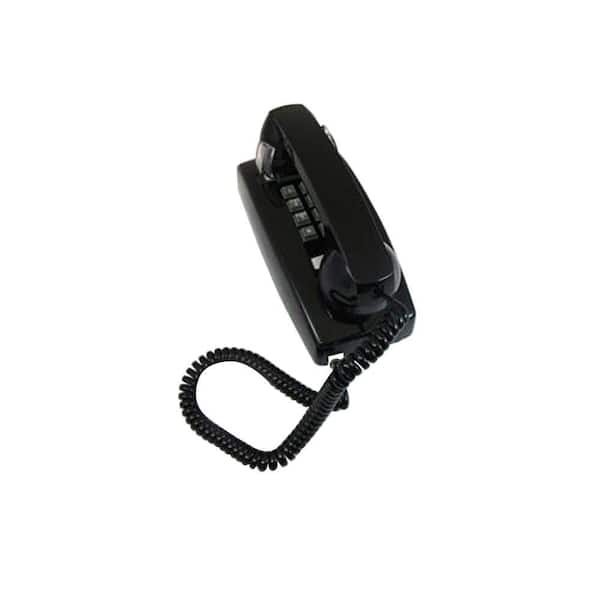 Cortelco Wall Corded Telephone with Volume Control - Black