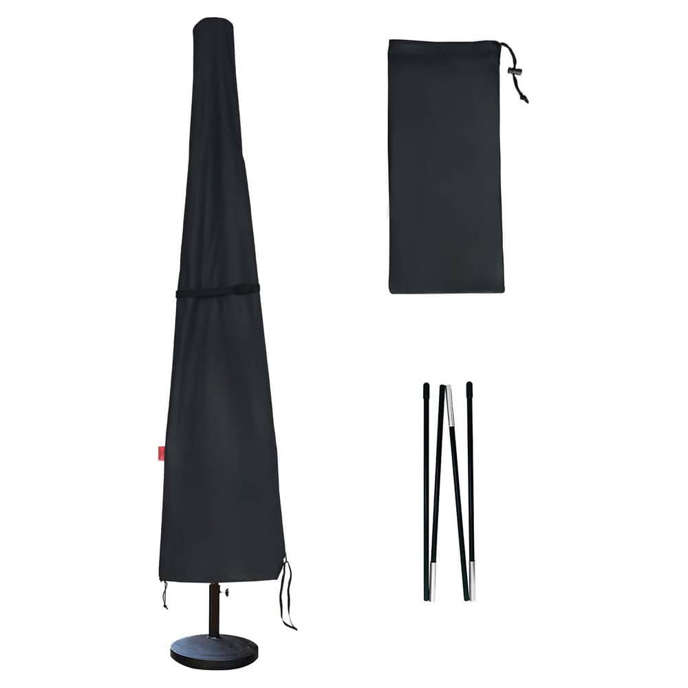 Patio Umbrella Cover with Support Pole Fits Market Umbrella 7 ft. to 10 ft., Waterproof Fade Resistant Covers price history on PriceWatchPro