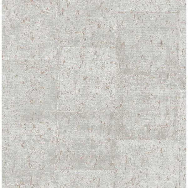 A-Street Prints Millau Light Grey Faux Concrete Light Grey Wallpaper Sample
