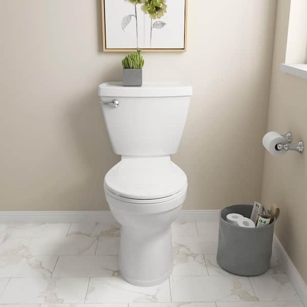 American Standard Champion Slow-Close Round Closed Front Toilet Seat in White