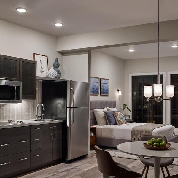 4U Series 12 in. 3000K LED Textured Bronze Under Cabinet Light with Frosted Diffuser