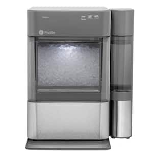 Profile Opal 24 lb Portable Nugget Ice Maker in Stainless Steel, with Side Tank, and WiFi connected