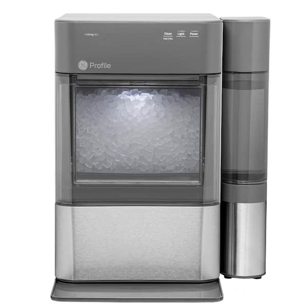 GE Profile Opal 24 lb Portable Nugget Ice Maker in Stainless Steel, with Side Tank, and WiFi connected