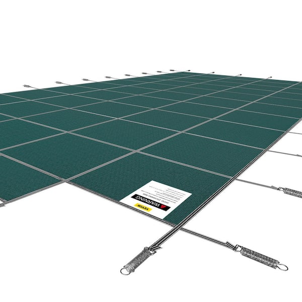 18 ft. x 36 ft. Rectangle In-Ground Pool Cover with 4 x 8 ft. Center End Steps Pool Covers for Inground Pools