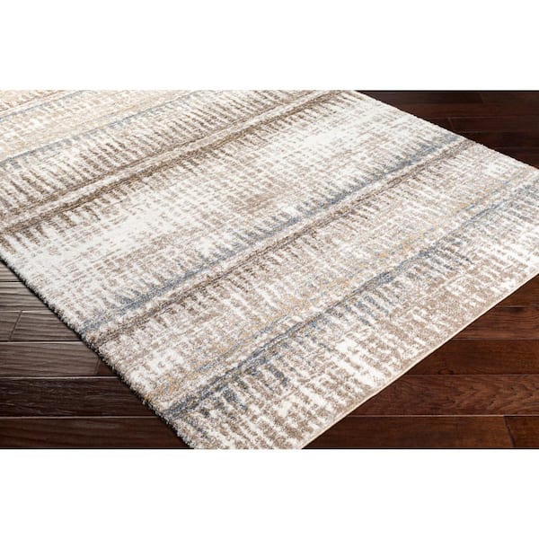 Portofino Khaki Abstract 5 ft. x 7 ft. Indoor Area Rug