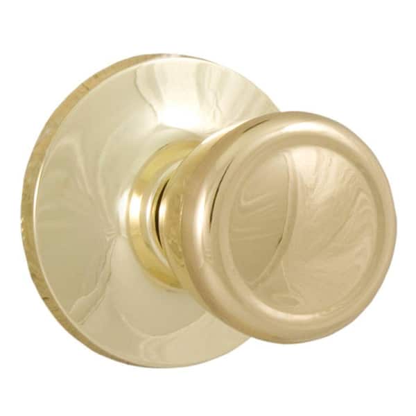 Weslock Reliant Passage Tulip Knob in Polished Brass