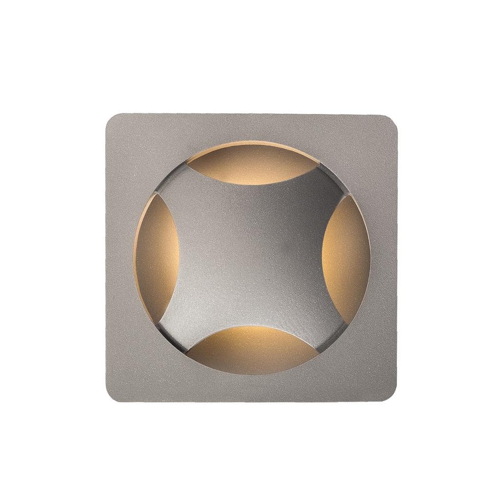 Etna Hovering Curve 8" LED Wall Sconce in Gray