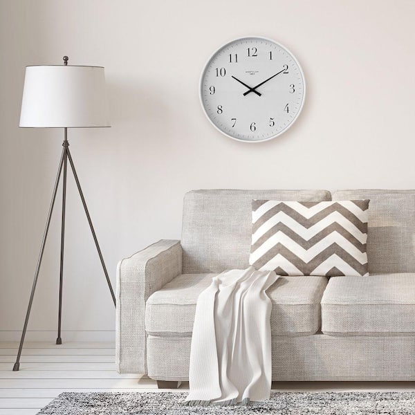 Westclox 12 in. White Wall Clock 33519W - The Home Depot