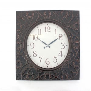 Mariana Indoor Brass Metal Clock Wall Decor
