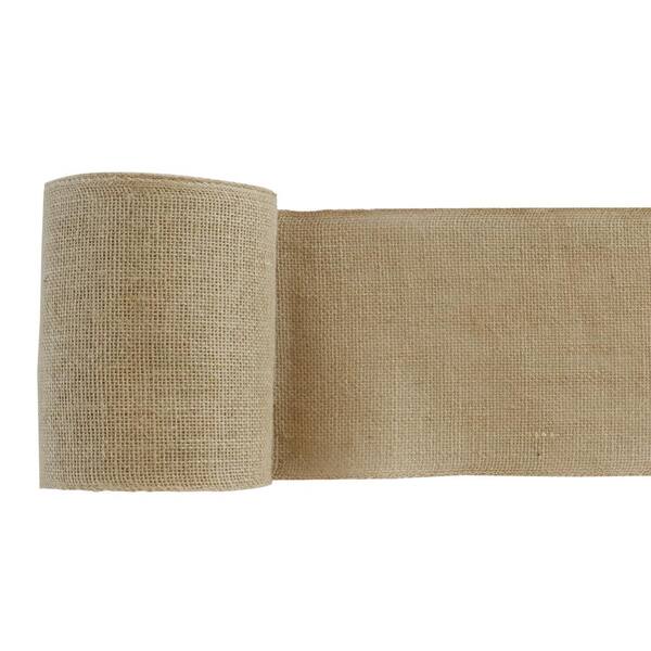 Wellco 5.3 ft. x 15 ft. 8.3 oz. Natural Burlap Fabric for Weed