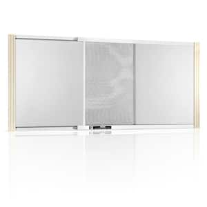 37 in. x 15 in. Clear Wood Adjustable Wood Frame Quick Slide Window Screen (Pack of 12)
