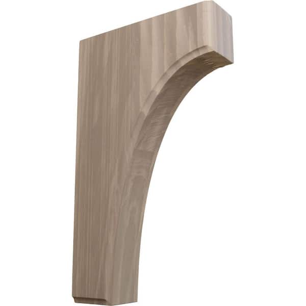 Ekena Millwork 1-3/4 in. x 6 in. x 10 in. Unfinished Wood Walnut Clarksville Corbel