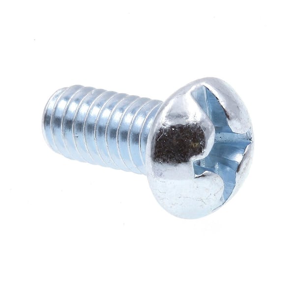 Prime-Line #12-24 x 1/2 in. Zinc Plated Steel Phillips/Slotted Combination Drive Round Head Machine Screws (100-Pack)