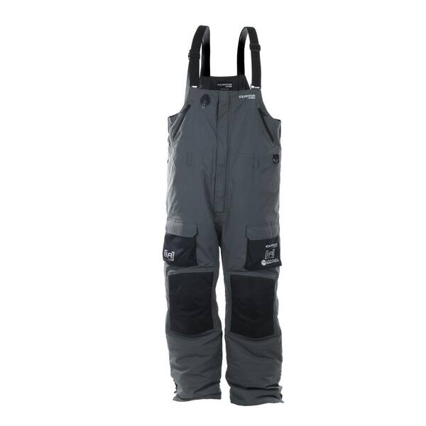 Clam Ice Armor Ascent Float Bib 3XL Charcoal and Black 15431 - The Home  Depot
