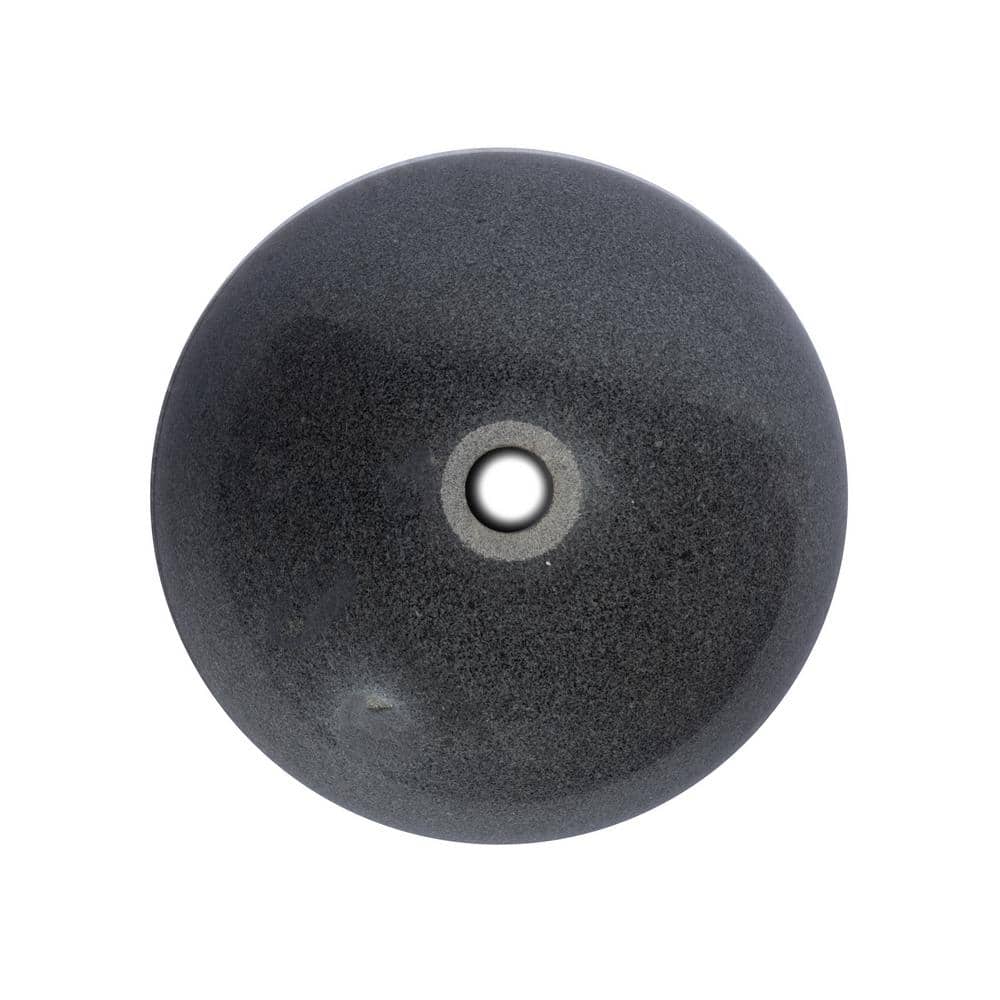 Sesame Gray Granite Circular Wall-Mount Bathroom Sink