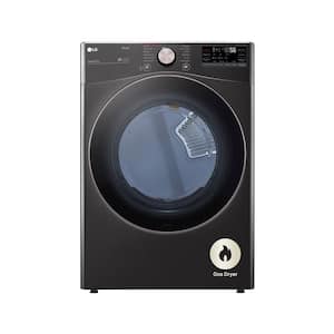 LG 7.3 cu. ft. Vented SMART Gas Dryer in Matte Black with EasyLoad